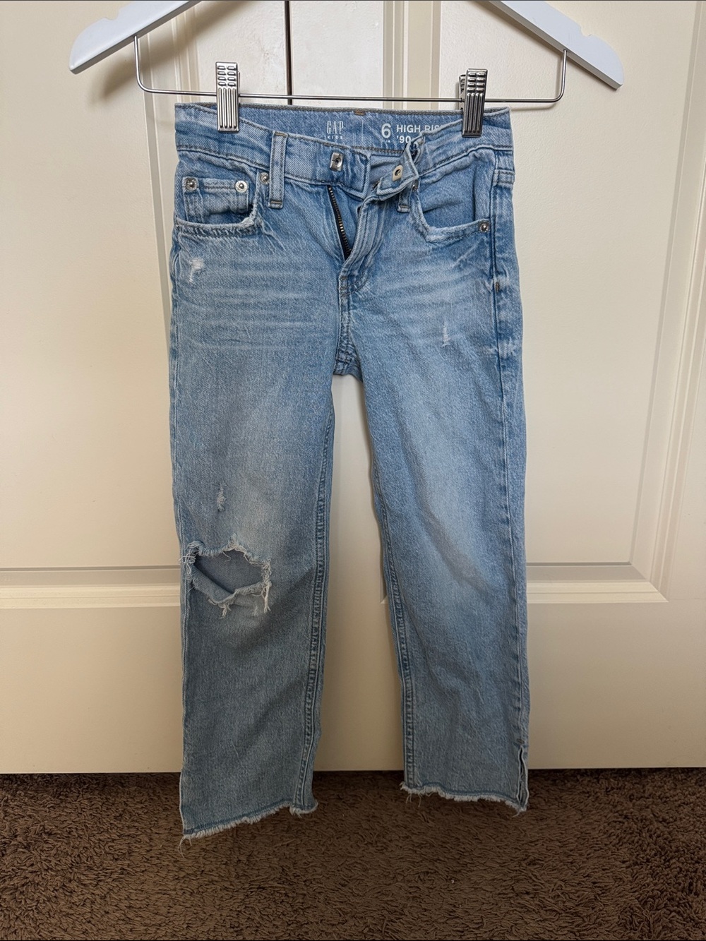 GAP Light Wash Distressed Kids Jeans
